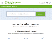 Tablet Screenshot of leapeducation.com.au